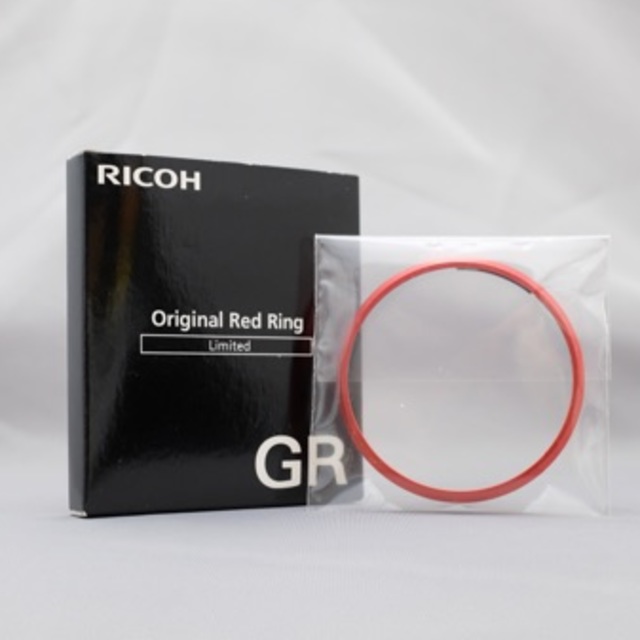 RICOH(リコー)の【ruiruiさん専用】Ricoh GR・GR2用　レンズリング 赤 スマホ/家電/カメラのカメラ(その他)の商品写真
