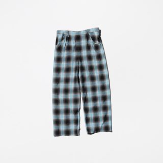 sunsea 19ss SHADOW CHECK SHIMBO PANTS