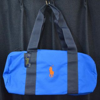 ポロラルフローレン(POLO RALPH LAUREN)の新品未使用 正規品 ポロラルフローレン ボストンバックドラムバック 青 ブルー(ボストンバッグ)