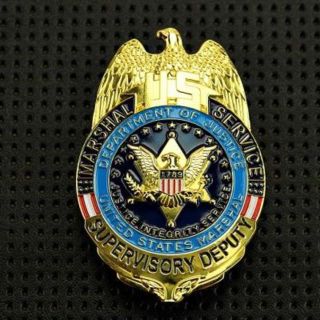 US Marshal 連邦保安官 SUPERVISORY DEPU ポリスバッジ(個人装備)