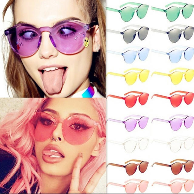 Kylie Cosmetics(カイリーコスメティックス)のタイムセールフチなしカラーサングラス レディースのファッション小物(サングラス/メガネ)の商品写真