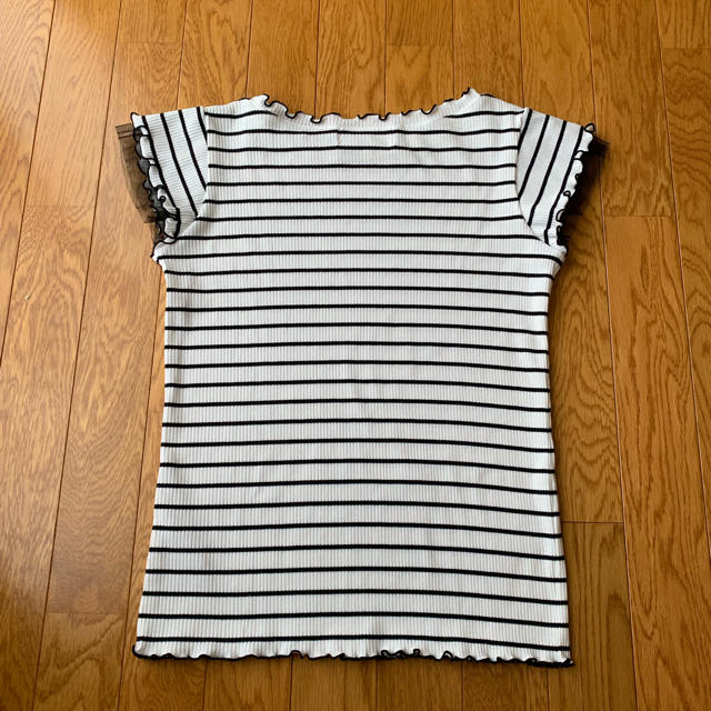 Rope' Picnic(ロペピクニック)のロペピ♡袖チュールTシャツ レディースのトップス(Tシャツ(半袖/袖なし))の商品写真