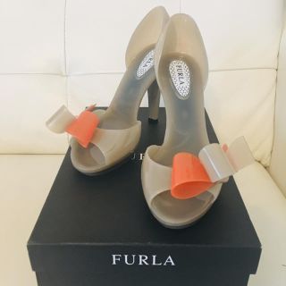 フルラ(Furla)の♡フルラ ラバー素材オープントゥパンプス♡(ハイヒール/パンプス)