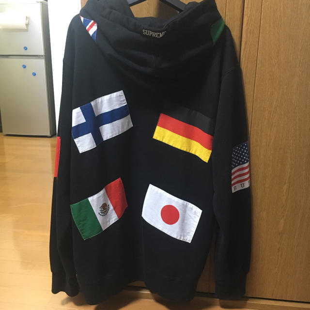 supreme 国旗 flag パーカー 黒 13aw | mag-mar.org