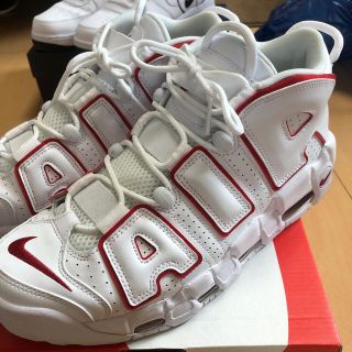 ナイキ(NIKE)のNIKE AIR MORE UPTEMPO'96 virsityred(スニーカー)