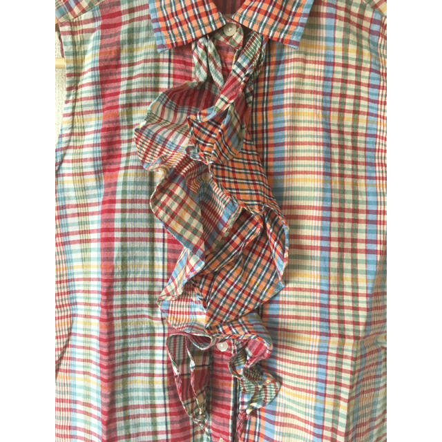 Ralph Lauren(ラルフローレン)のラルフローレンマドラスチェックブラウス レディースのトップス(シャツ/ブラウス(半袖/袖なし))の商品写真