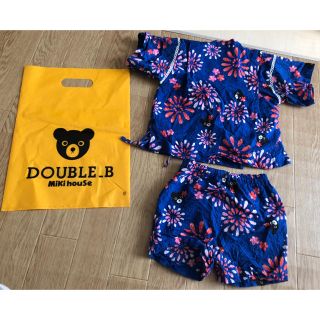 ダブルビー(DOUBLE.B)のこたろう様専用★美品★ミキハウス.ダブルビー♪ビーコちゃん花火甚平80(甚平/浴衣)