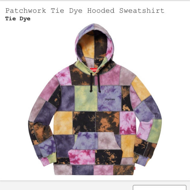 Supreme - patchwork tie dye hooded sweatshirt Sサイズの通販 by も
