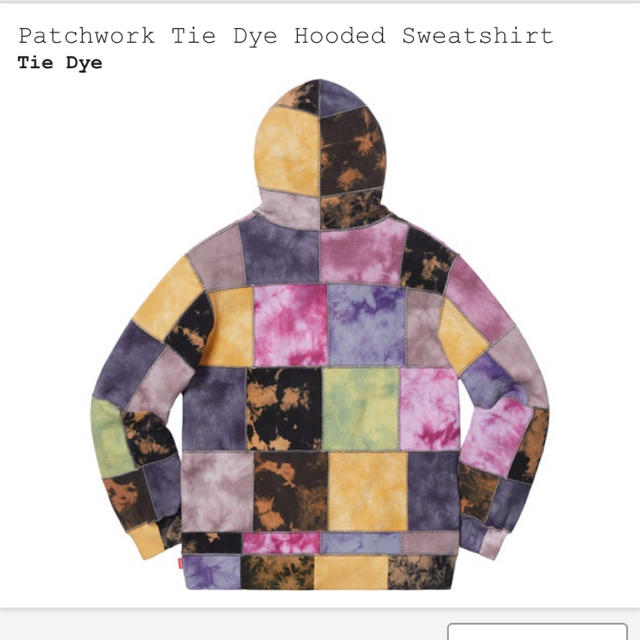 Supreme - patchwork tie dye hooded sweatshirt Sサイズの通販 by も ...