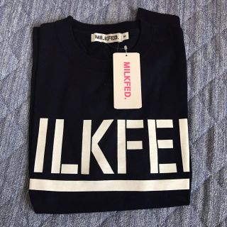 ミルクフェド(MILKFED.)の【たかぽん様専用】MILKFED. ロゴTシャツ(紺色)(Tシャツ(半袖/袖なし))