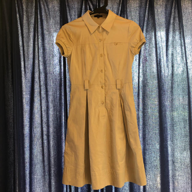 theory(セオリー)のセオリープチ ベージュ ワンピース 半袖 キッズ/ベビー/マタニティのキッズ服女の子用(90cm~)(ワンピース)の商品写真