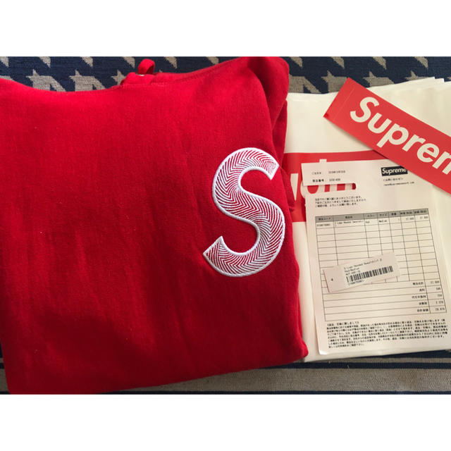 supreme s logo hooded sweatshirt M サイズ