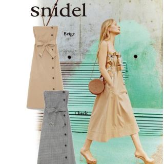 スナイデル(SNIDEL)の美品* snidel ベアトレンチワンピース(ひざ丈ワンピース)