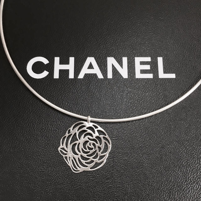 CHANEL - 正規品 シャネル ネックレス チョーカー シルバー カメリア 花 フラワー 銀の通販 by ☆ハーベスト☆｜シャネルならラクマ