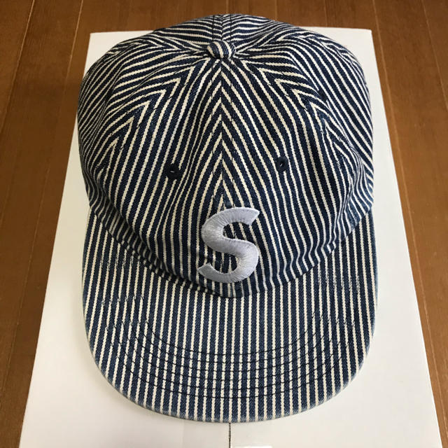 supreme slogo cap ヒッコリーメンズ