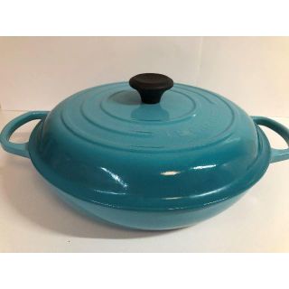 ルクルーゼ(LE CREUSET)のnt様専用：ル・クルーゼ　ビュッフェ・キャセロール30cm カリビアンブルー(鍋/フライパン)