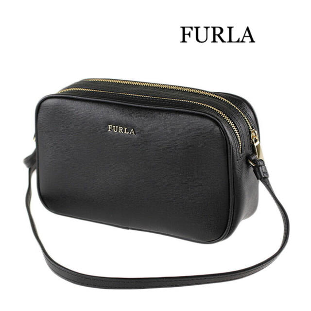 極美品⭐️FURLA／フルラ LILLI ダブルファスナー ショルダーバッグ