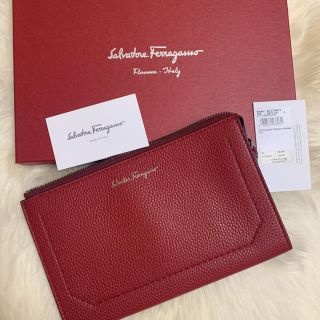 サルヴァトーレフェラガモ(Salvatore Ferragamo)の新品 フェラガモ★Salvatore Ferragamo クラッチバッグ　本革(セカンドバッグ/クラッチバッグ)