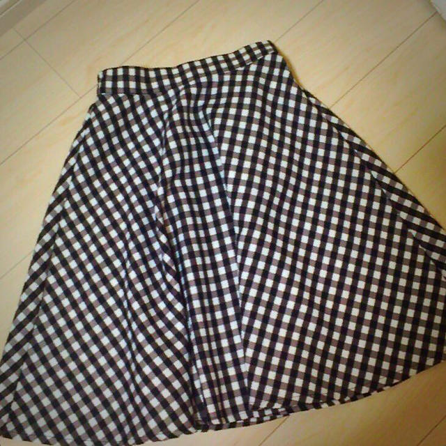 JEANASIS(ジーナシス)のギンガムチェック ミモレス丈スカート レディースのスカート(ひざ丈スカート)の商品写真