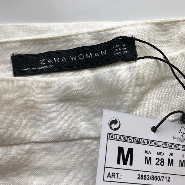 ZARA(ザラ)のリネン スカート ZARA WOMAN  レディースのスカート(ミニスカート)の商品写真