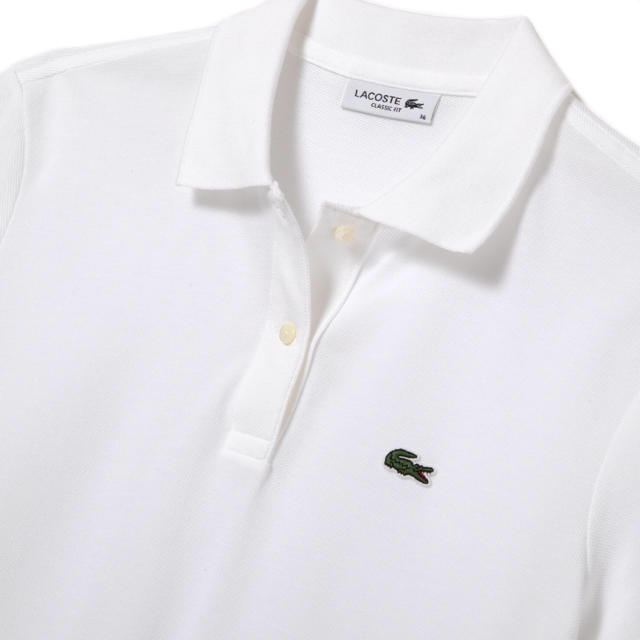 LACOSTE(ラコステ)のラコステ ポロシャツ ホワイト 週末限定値下げ日曜まで レディースのトップス(ポロシャツ)の商品写真