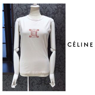 セリーヌ(celine)のCELINE ◆ セリーヌ タンクトップ ノースリーブ  Tシャツ ベージュ (Tシャツ(半袖/袖なし))