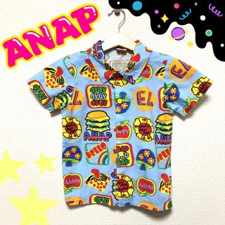 アナップキッズ(ANAP Kids)のANAP ハンバーガー柄アロハシャツ♡(Tシャツ/カットソー)