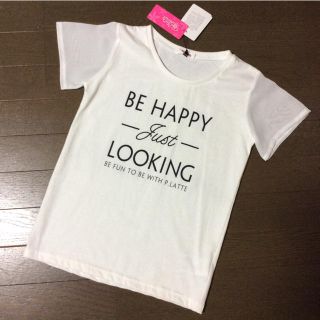 ピンクラテ(PINK-latte)の【新品】レディース ピンクラテ Tシャツ  M/165(Tシャツ(半袖/袖なし))