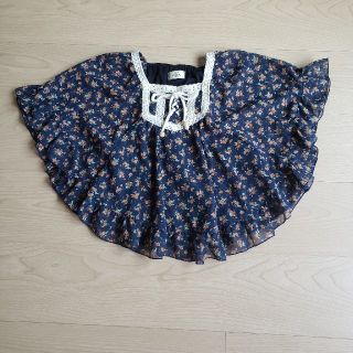 イッカ(ikka)のikka 花柄シフォンカットソー　130(Tシャツ/カットソー)