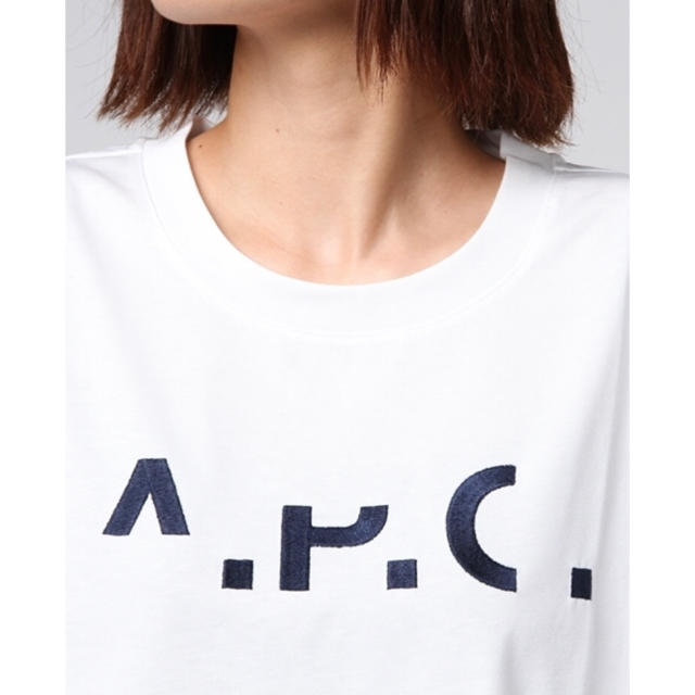 【未使用】A.P.C.欠けロゴ半袖Tシャツ(レディースM)apc アーペーセー 2