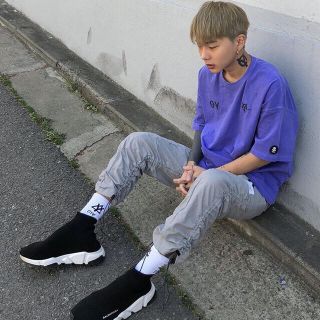 BALENCIAGA(Tシャツ/カットソー(半袖/袖なし) ・ パープル/紫色 BALENCIAGA(Tシャツ/カットソー(半袖/袖なし) ・ パープル/紫色