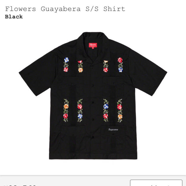 supreme flowers guayabera s/s shirt シャツ