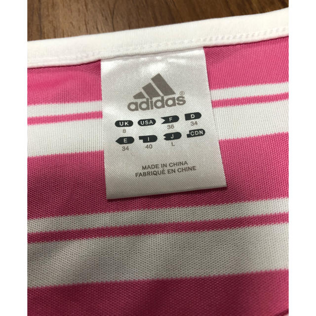 adidas(アディダス)のアディダス　Tシャツ　レディースLサイズ　美品 スポーツ/アウトドアのランニング(ウェア)の商品写真