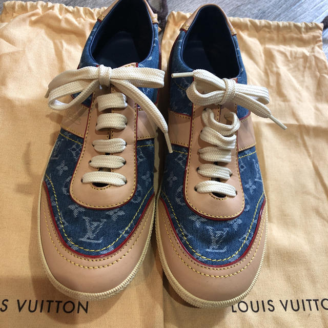 【イタリア製】ルイ・ヴィトン LOUIS VUITTON スニーカー デニム