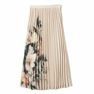 ステュディオス(STUDIOUS)の【新品】CLANE / PAINTING FLOWER PLEATS SKIRT(ロングスカート)