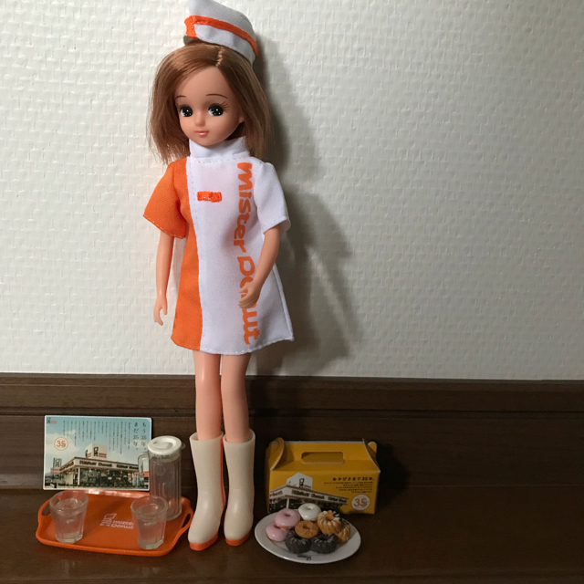 限定【リカちゃん】35周年 ミスタードーナツ ミスド 日本製 ドール 人形 レア