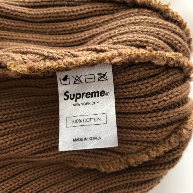 Supreme Ribbed Beanie Beige メンズの帽子(ニット帽/ビーニー)の商品写真