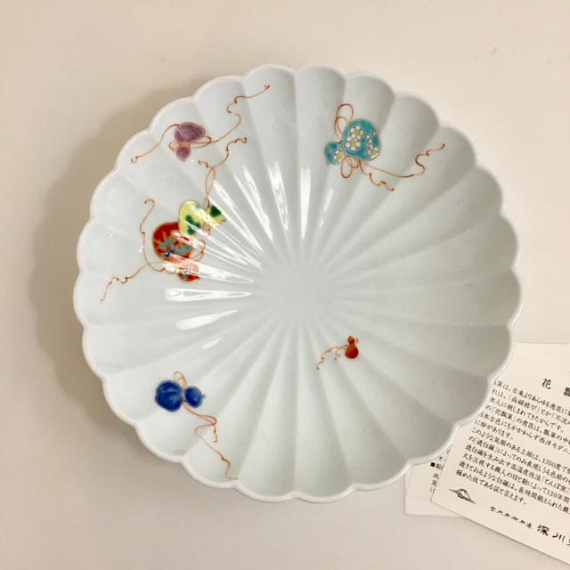 お値下げ‼️ 深川製磁  花ひょうたん 菊割鉢