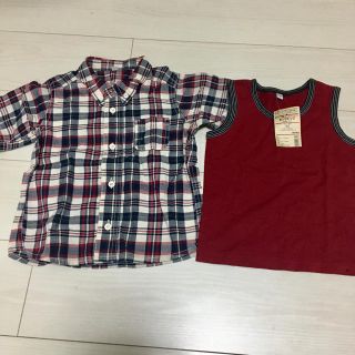 ムジルシリョウヒン(MUJI (無印良品))の【新品・タグ付き】無印良品 トップスセット 90(Tシャツ/カットソー)