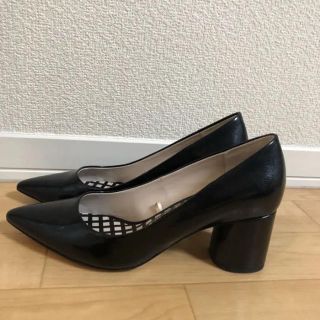 ザラ(ZARA)のZARA チャンキーヒール パンプス 35(ハイヒール/パンプス)