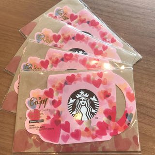 スターバックスコーヒー(Starbucks Coffee)のスターバックス ビバレッジカードなし バレンタイン 2019 マグカップ 4枚(ラッピング/包装)