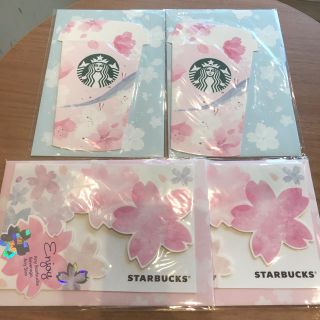 スターバックスコーヒー(Starbucks Coffee)のスターバックス ビバレッジカードなし SAKURA 2019 ４枚(ラッピング/包装)