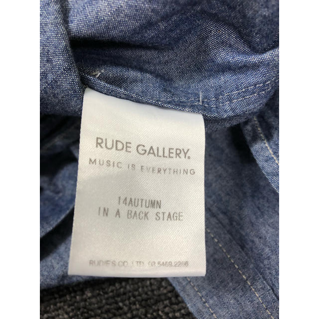 RUDE GALLERY - Rude Gallery ルードギャラリー デニムシャツ 3の通販 by ソーシャルメディア｜ルードギャラリーならラクマ