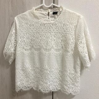 ダブルクローゼット(w closet)の【新品】wcloset❤︎レースカットソー❤︎(カットソー(長袖/七分))