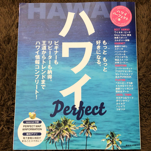 ハワイ パーフェクト 本 hawaii 旅行 観光 エンタメ/ホビーの本(地図/旅行ガイド)の商品写真