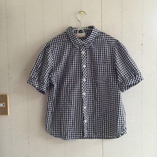 ダブルクローゼット(w closet)のギンガムチェックシャツ(シャツ/ブラウス(半袖/袖なし))