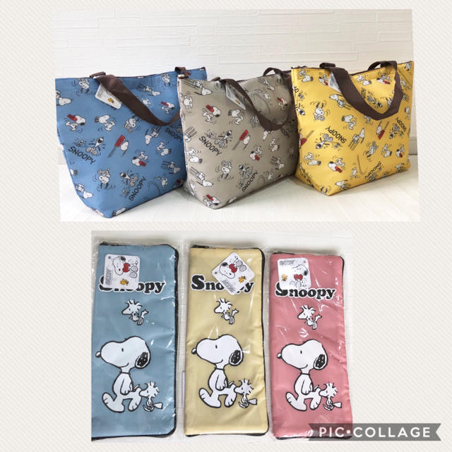 SNOOPY(スヌーピー)の☆新品タグ付き☆保冷バッグ＆傘入れ兼、ボトルケース☆セットでお得❣️ レディースのバッグ(トートバッグ)の商品写真