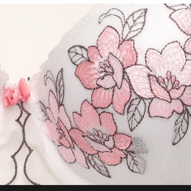 新品！EFありレトロキュート花柄ブラジャーショーツセット レディースの下着/アンダーウェア(ブラ&ショーツセット)の商品写真