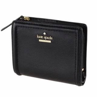 ケイトスペードニューヨーク(kate spade new york)の【新品】kate spade 折財布 WLRU5156 ブラック 二つ折り財布(財布)