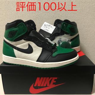 ナイキ(NIKE)の送込 国内正規 エア ジョーダン 1  レトロ ハイ オージー 緑 グリーン(スニーカー)